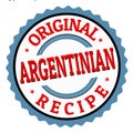 Original argentinian recipe sign or stamp