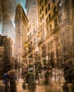 NYC multiple exposure graphic image