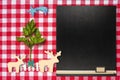 Original background for Christmas menu Royalty Free Stock Photo