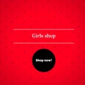 Original banner for Girls shop : Red colors