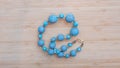 Original beads from polymeric hand-worked clay Royalty Free Stock Photo