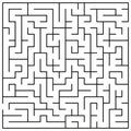 Original Black Labyrinth on White Background