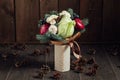 Original bouquet of vegetables and fruits Royalty Free Stock Photo