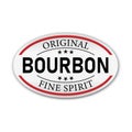 Original Bourbon vintage label sign on a white background