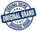Original brand blue grunge round vintage stamp Royalty Free Stock Photo
