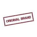 Original brand rectangular stamp. Royalty Free Stock Photo