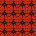 Original bright red seamless pattern