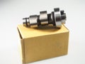 The original camshaft is attached to the car used for motorcycles.