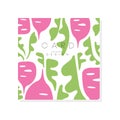 Original card with beet and green leaves. Healthy and organic vegetable. Abstract vector design for product advertising