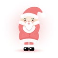 Original cartoon Santa Claus character. Santa Claus vector illustration on a white background