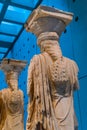 Original Caryatids Ruins Temple Erechtheion Acropolis Museum Athens Greece