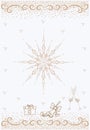 Original Christmas decorative frame for congratulations illustrations Royalty Free Stock Photo