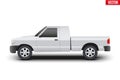 Original classic Pickup truck vector illustration Royalty Free Stock Photo