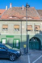 Original clay roof architecture in Sibiu, Romania