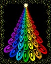 Original colorful christmas tree