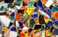 Original colorful mosaic on a street wall Royalty Free Stock Photo