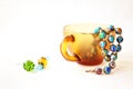 Original colorful Murano glass beads and candies