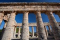 The original columns of Segesta, Sicily Royalty Free Stock Photo