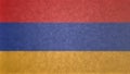 Original 3D image of the flag of Armenia. Royalty Free Stock Photo