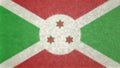 Original 3D image of the flag of Burundi. Royalty Free Stock Photo