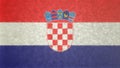 Original 3D image of the flag of Croatia.