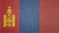 Original 3D image of the flag of Mongolia.
