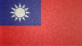 Original 3D image, flag of Taiwan.