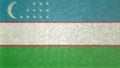 Original 3D image of the flag of Uzbekistan.