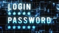 Digital Login Password Illustration