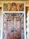 Original Doorway and Fresco, Villa d Este, Tivoli, Italy