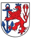 Original Dusseldorf city flag , Germany.