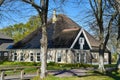 Original Dutch farmhouse with thatched roof