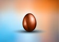 Original Easter design template with glossy 3D egg