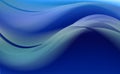 Bright blue gradient blurred wavy background with cold shades.