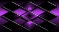 Purple gradient background with visually volumetric rhombuses. Royalty Free Stock Photo