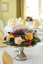 Original floral arrangement on the table