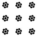 The original flower icon. Repeating floral patterns