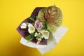 Original flowers bouquet, bright beauty decoration