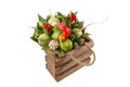 Original gift for a man - a bouquet of vegetables and fruits Royalty Free Stock Photo