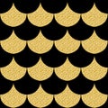 Original golden seamless pattern for gifts design