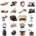 Original great vintage objects collection Royalty Free Stock Photo