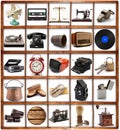 Original great vintage objects collection Royalty Free Stock Photo