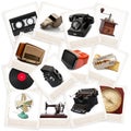 Original great vintage objects collection Royalty Free Stock Photo