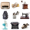 Original great vintage objects collection Royalty Free Stock Photo