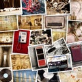 Original great vintage objects collection Royalty Free Stock Photo