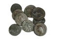 Original group of ancient Roman coins