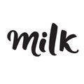 Original handwritten text Milk