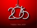 Original 2015 happy new year modern background