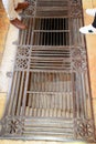 Original hidden entrance into Nativity Church, grotto of birth of Jesus Christ, Bethlehem