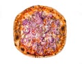 Original Italian Pizza Onion and Tuna Royalty Free Stock Photo